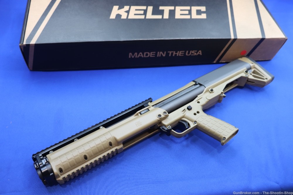 Keltec Model KSG Tactical Bullpup Shotgun 12GA 14RD 18" NEW FDE Pump Action-img-0