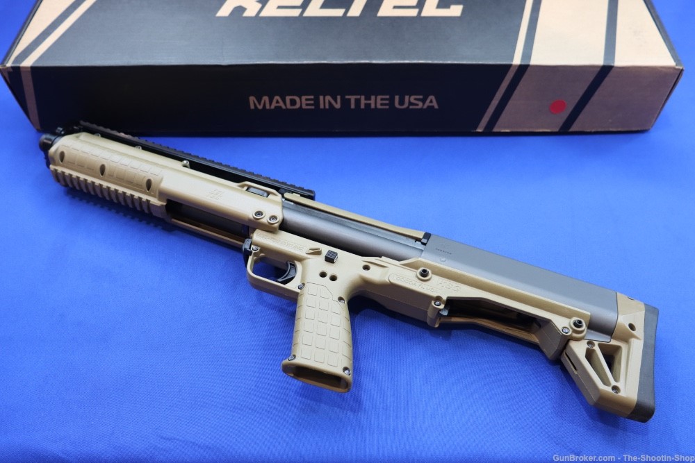 Keltec Model KSG Tactical Bullpup Shotgun 12GA 14RD 18" NEW FDE Pump Action-img-15