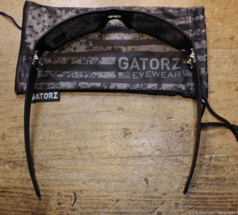 Gatorz Specter Milspec Ballistic Glasses Cerakote Blackout Smoke w/Anti-Fog-img-10