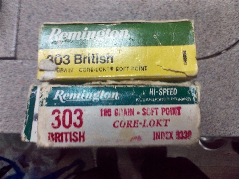 Vintage Remington 303 British 180 gr. soft point ammo-32 rds-img-4