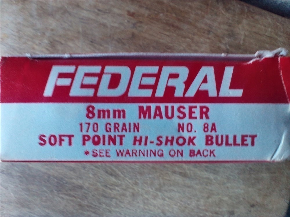 Federal 8MM 170 gr.soft point Hi-Shok bullets-img-0