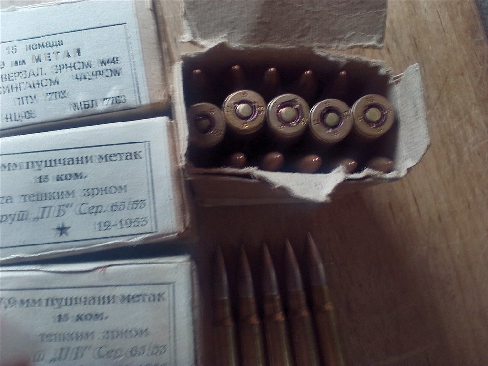 65 Rds. 1953 7.9mm fmj ammo-img-2