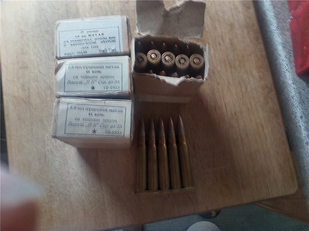 65 Rds. 1953 7.9mm fmj ammo-img-0