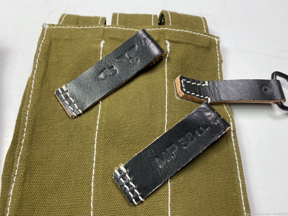 WWII GERMAN MP38 MP40 AMMO POUCHES-OLIVE-img-5