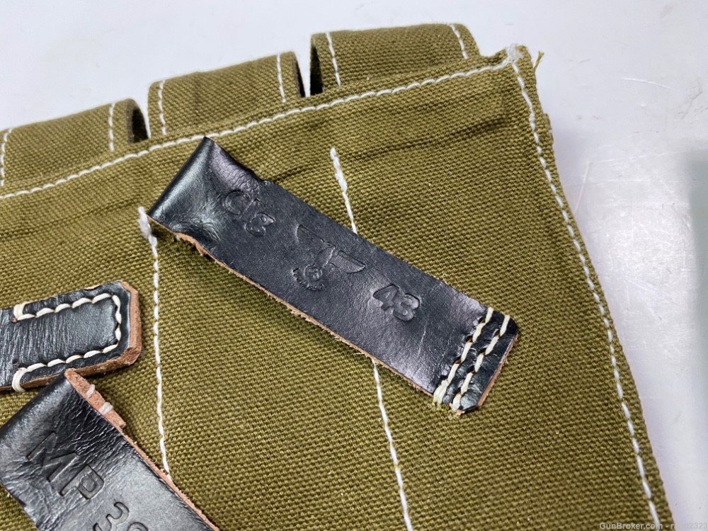 WWII GERMAN MP38 MP40 AMMO POUCHES-OLIVE-img-6
