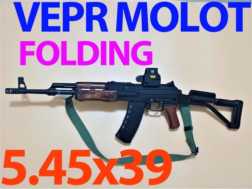 Russian AK AK74 5.45x39 5.45 VEPR Molot, Russian Vepr AK74 VEPR-AK FOLDING-img-0