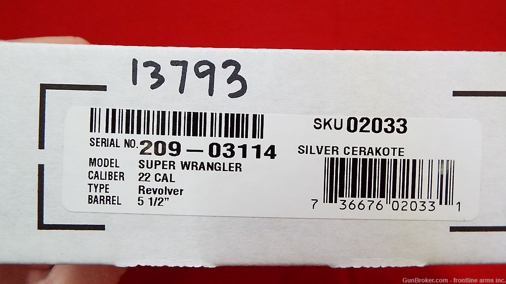 Ruger Super Wrangler 22lr/22mag 5.5" 6rd 2033 (13793)-img-2