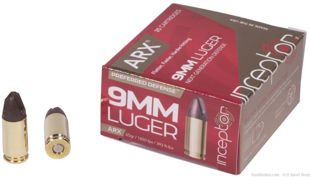 200 Rounds ARX Inception Prefered Defense 9mm 800940025-img-0