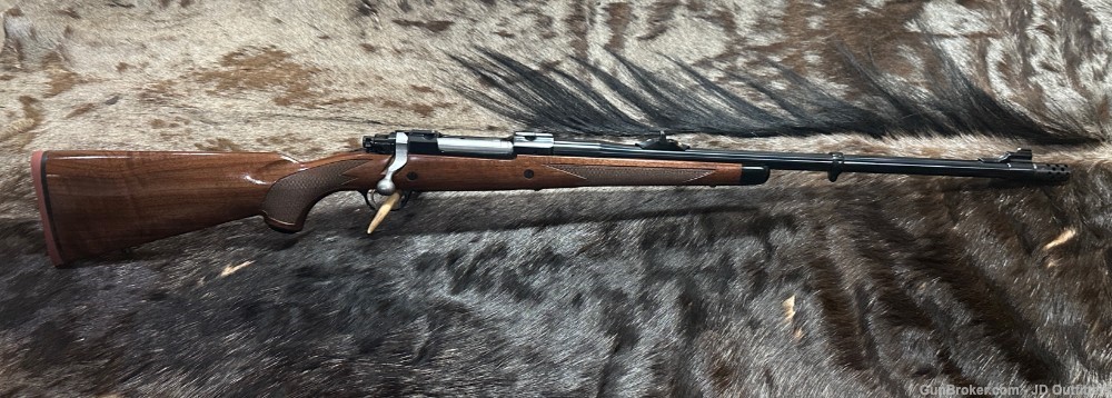 FREE SAFARI, NEW RUGER M77 HAWKEYE AFRICAN 375 RUGER W/ BRAKE-img-1