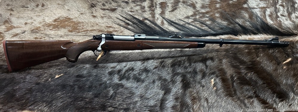 FREE SAFARI, NEW RUGER M77 HAWKEYE AFRICAN 375 RUGER W/ BRAKE-img-1