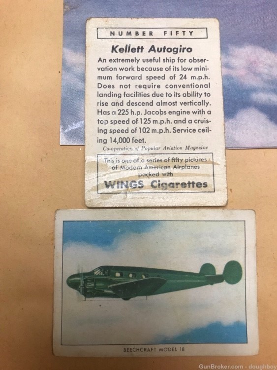 Military Airplane Scrapbook 1940’s-50’s Child’s Wings Cigarettes -img-4