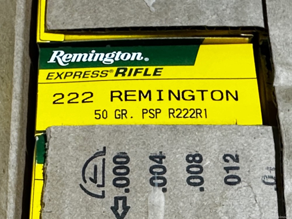 200 rounds of new old stock Remington 222 Rem 50 grain PSP ammo-img-1