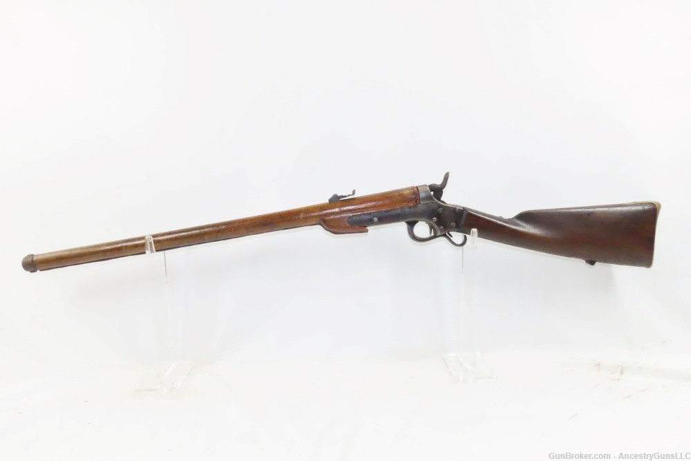 SCARCE Antique AMERICAN CIVIL WAR SHARPS & HANKINS U.S. M1862 NAVY Carbine -img-1