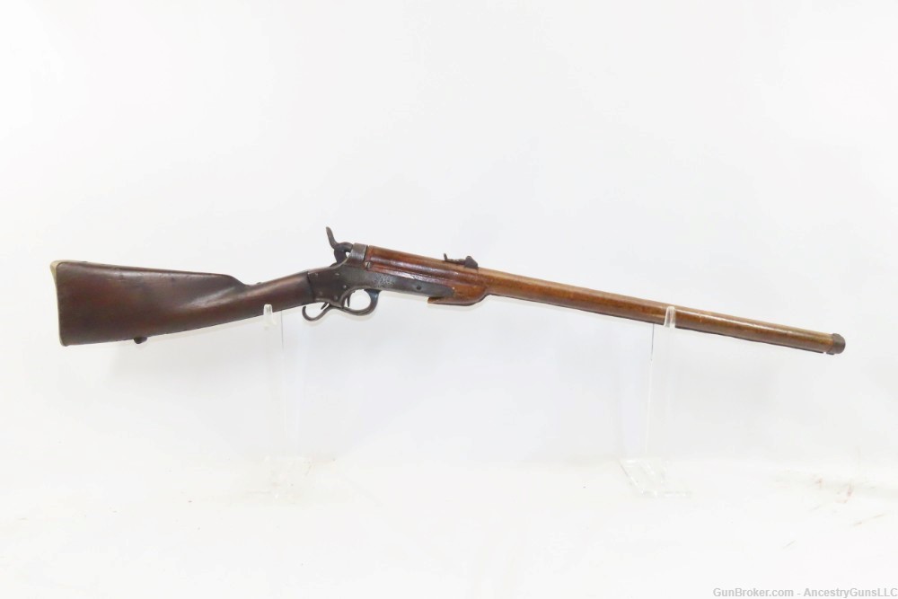 SCARCE Antique AMERICAN CIVIL WAR SHARPS & HANKINS U.S. M1862 NAVY Carbine -img-12