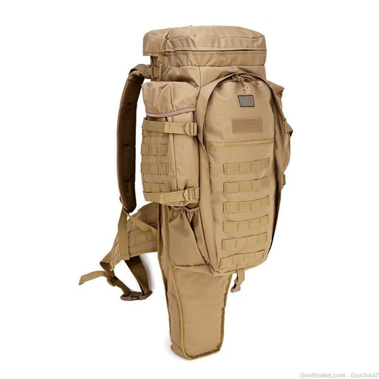 GTZ ACU or Tan 70  Molle Tactical Backpack w/ internal rifle case! LOW$$-img-2