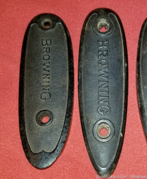 5 Newer style Browning buttplates original parts-img-1