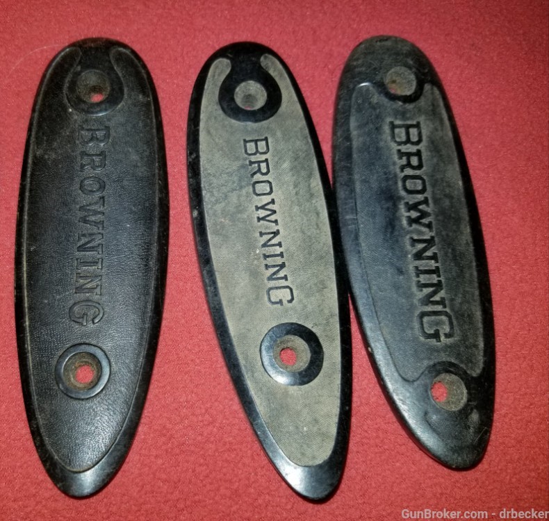 5 Newer style Browning buttplates original parts-img-2