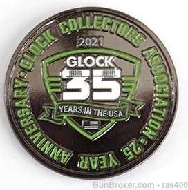 2021 Glock Collectors Association Limited Edition Coin - FREE SHIPPING-img-0