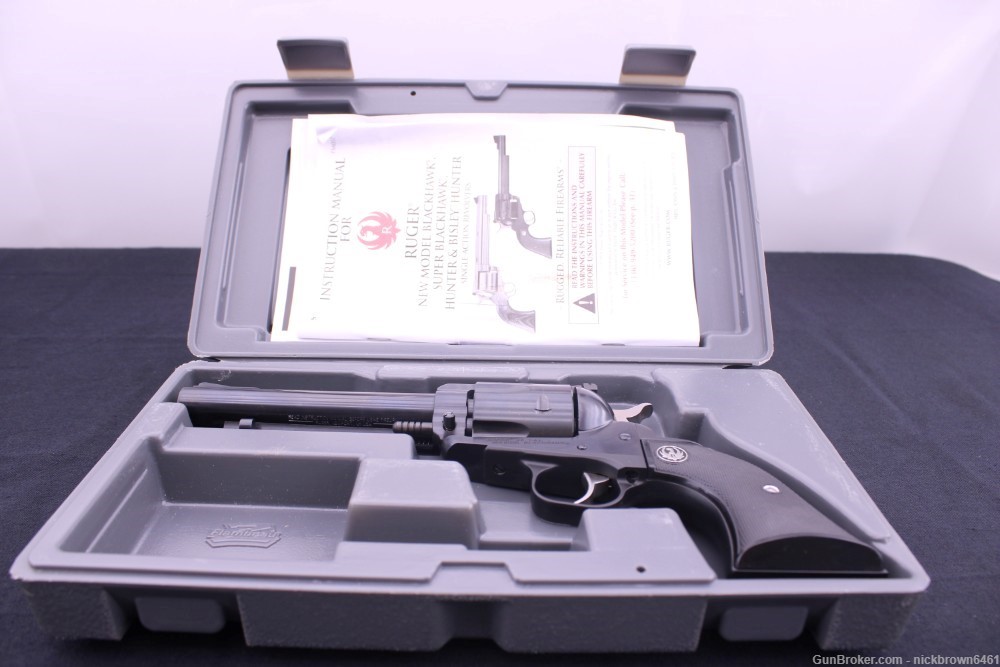 RUGER NEW MODEL BLACKHAWK 45 COLT 5.5” BARREL W/ FACTORY BOX AND PAPERS-img-2