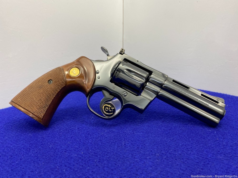 1974 colt python 357 mag blue 4 truly iconic snake series revolver