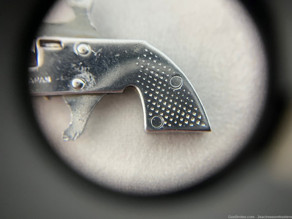 Vintage Little Atom Nickel Tone 2mm Pinfire Pistol-img-4