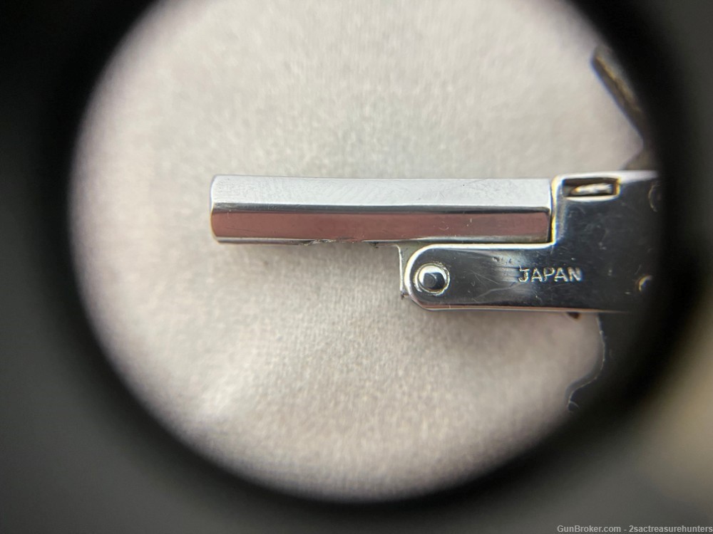 Vintage Little Atom Nickel Tone 2mm Pinfire Pistol-img-6