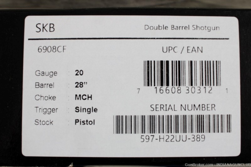 NIB SKB 690 FIELD 20GA 28" BOX-img-18