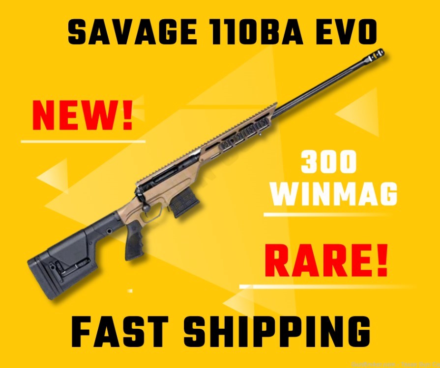 Savage 110BA Stealth Evolution 300 Winchester Magnum 24" Bronze 22863 NEW!-img-0