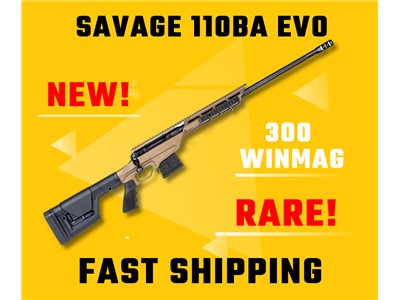Savage 110BA Stealth Evolution 300 Winchester Magnum 24" Bronze 22863 NEW!