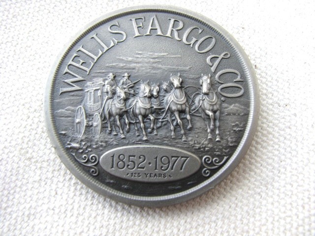 Winchester Model 94 Butt Stock Wells Fargo Commemorative Medallion-img-0