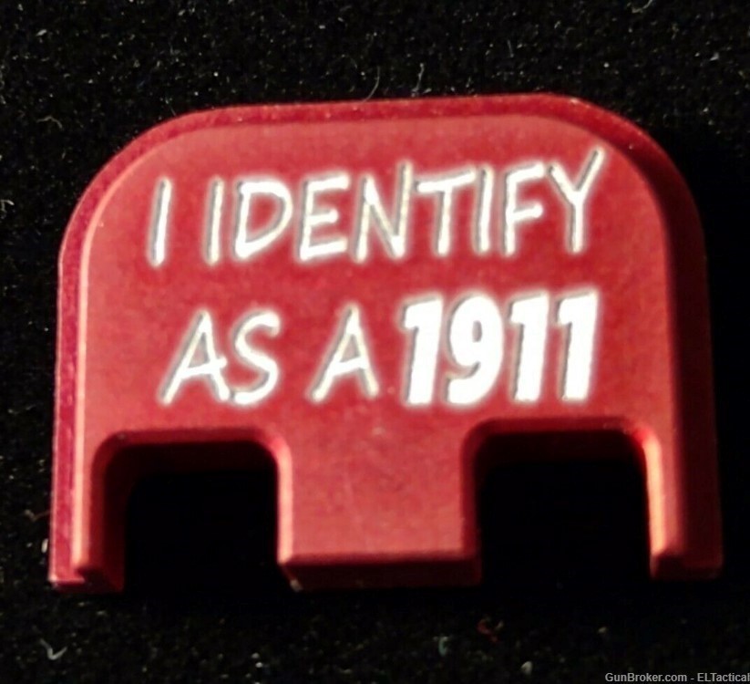 I Identify 1911 Glock slide cover plate & Magazine Plate, Fits All Glocks-img-3