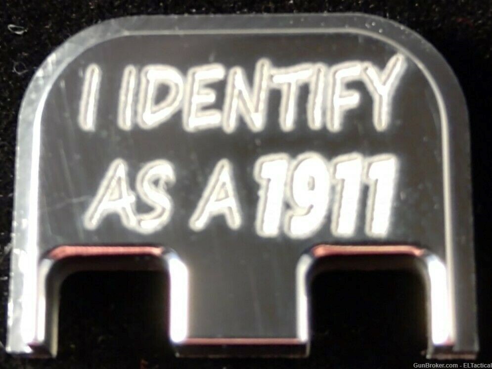 I Identify 1911 Glock slide cover plate & Magazine Plate, Fits All Glocks-img-2