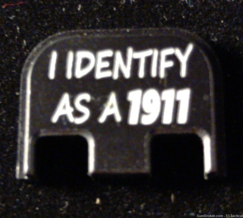 I Identify 1911 Glock slide cover plate & Magazine Plate, Fits All Glocks-img-1