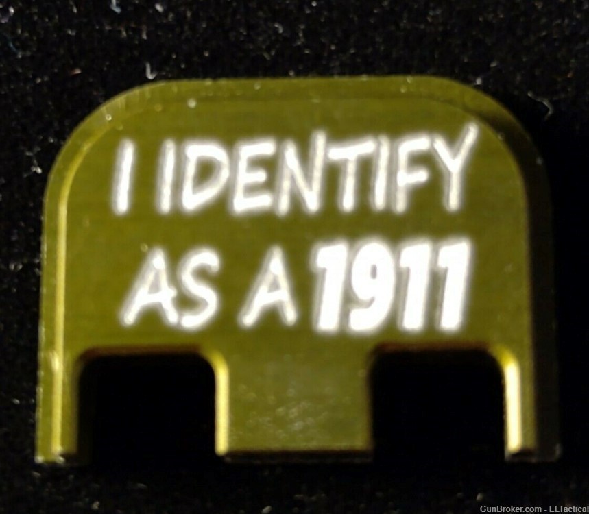 I Identify 1911 Glock slide cover plate & Magazine Plate, Fits All Glocks-img-4