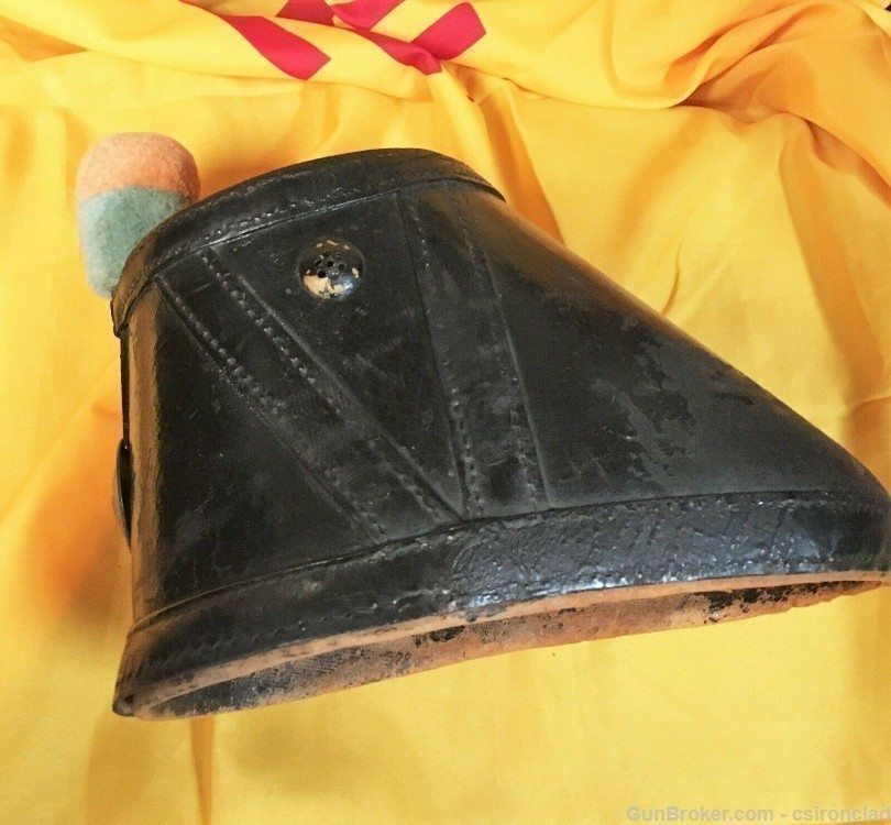 U.S. Army Leather Shako with pompom and insignia Civil War pre-civil war-img-1
