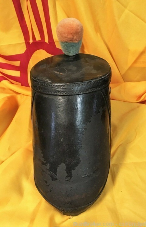 U.S. Army Leather Shako with pompom and insignia Civil War pre-civil war-img-3