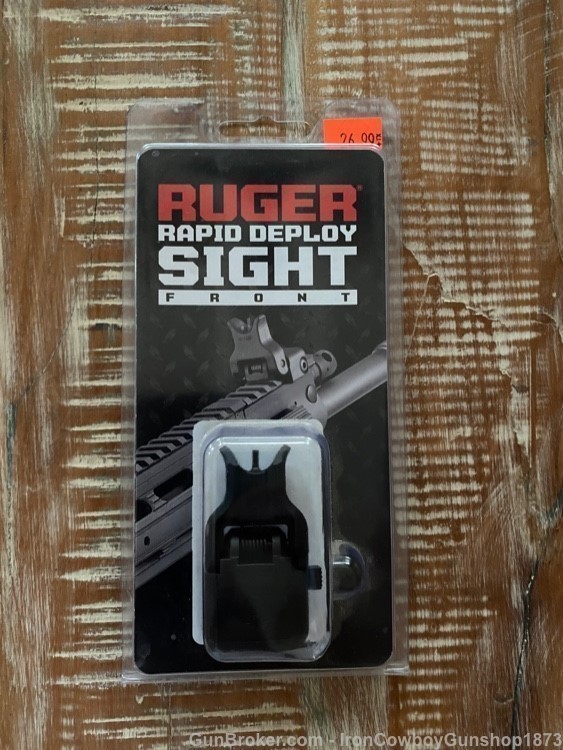 Ruger 90414 Rapid Deploy Front Sight Folding Black for Ruger SR-22, SR-556,-img-0
