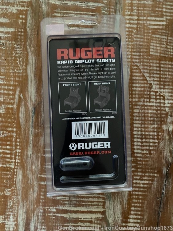 Ruger 90414 Rapid Deploy Front Sight Folding Black for Ruger SR-22, SR-556,-img-1