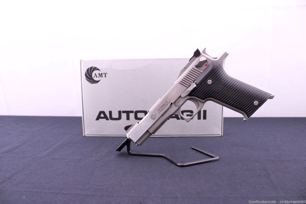 AMT AUTOMAG II 22 WMR 4.5” BARREL W/ FACTORY BOX AND MANUAL -img-3