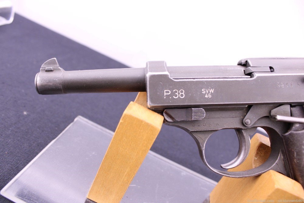 MAUSER P38 SVW 46 9MM POST WAR "GRAY GHOST" FRENCH OCCUPATION-img-4