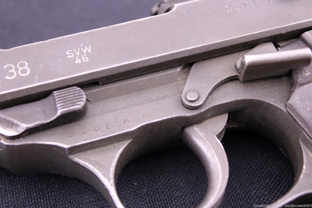MAUSER P38 SVW 46 9MM POST WAR "GRAY GHOST" FRENCH OCCUPATION-img-5