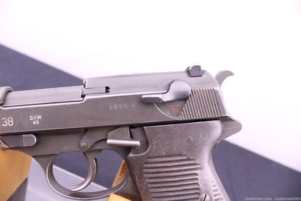 MAUSER P38 SVW 46 9MM POST WAR "GRAY GHOST" FRENCH OCCUPATION-img-3