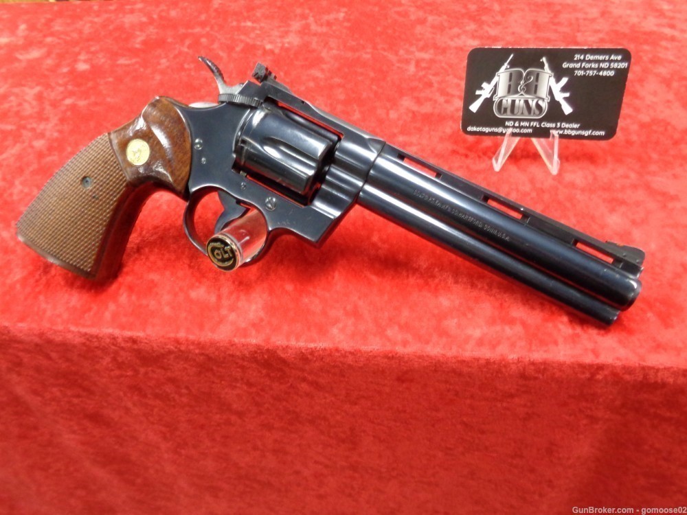 1979 COLT PYTHON 357 Magnum Royal Blue 6" Barrel Snake WE BUY & TRADE GUN-img-0