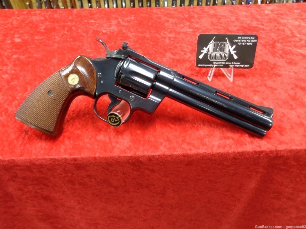 1979 COLT PYTHON 357 Magnum Royal Blue 6" Barrel Snake WE BUY & TRADE GUN-img-2