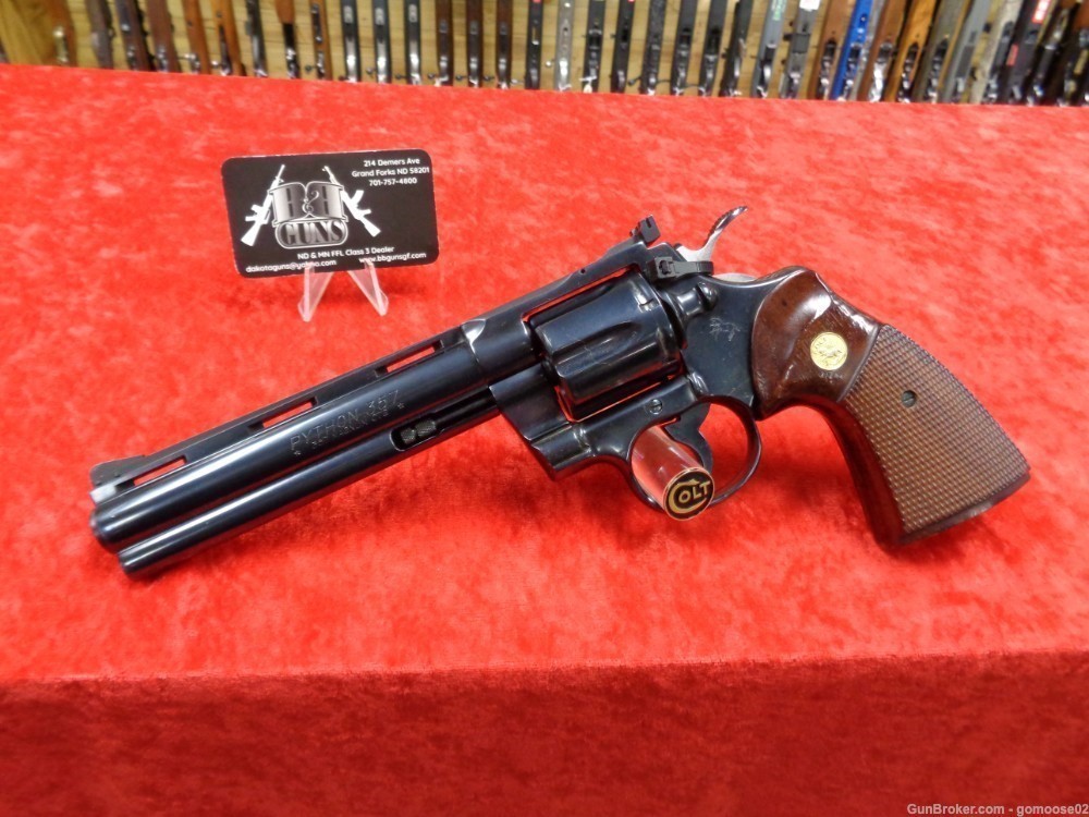 1979 COLT PYTHON 357 Magnum Royal Blue 6" Barrel Snake WE BUY & TRADE GUN-img-3