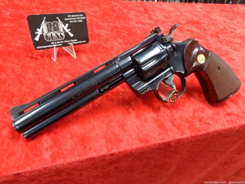 1979 COLT PYTHON 357 Magnum Royal Blue 6" Barrel Snake WE BUY & TRADE GUN-img-1