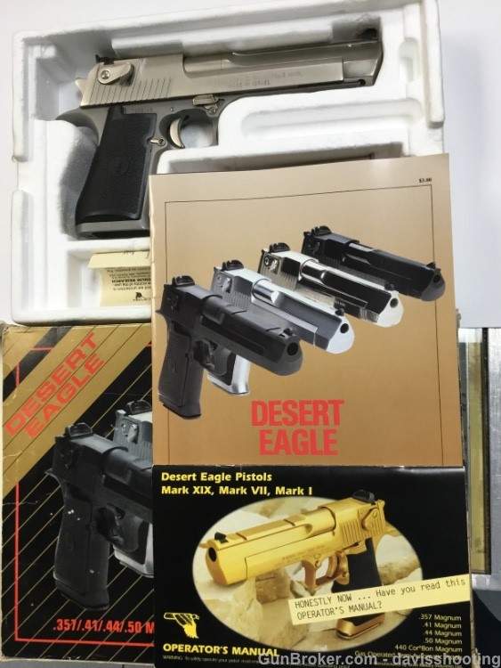 Magnum Research - Desert Eagle 44 MAG - Nickel - Made in Israel - W/Box, A+-img-5