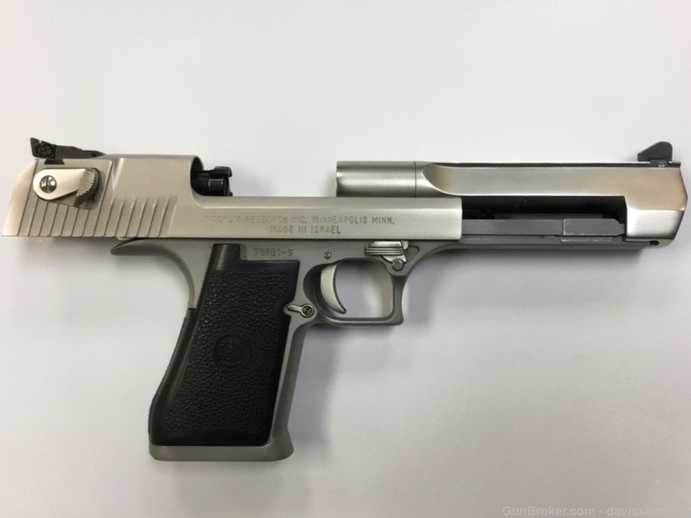 Magnum Research - Desert Eagle 44 MAG - Nickel - Made in Israel - W/Box, A+-img-2