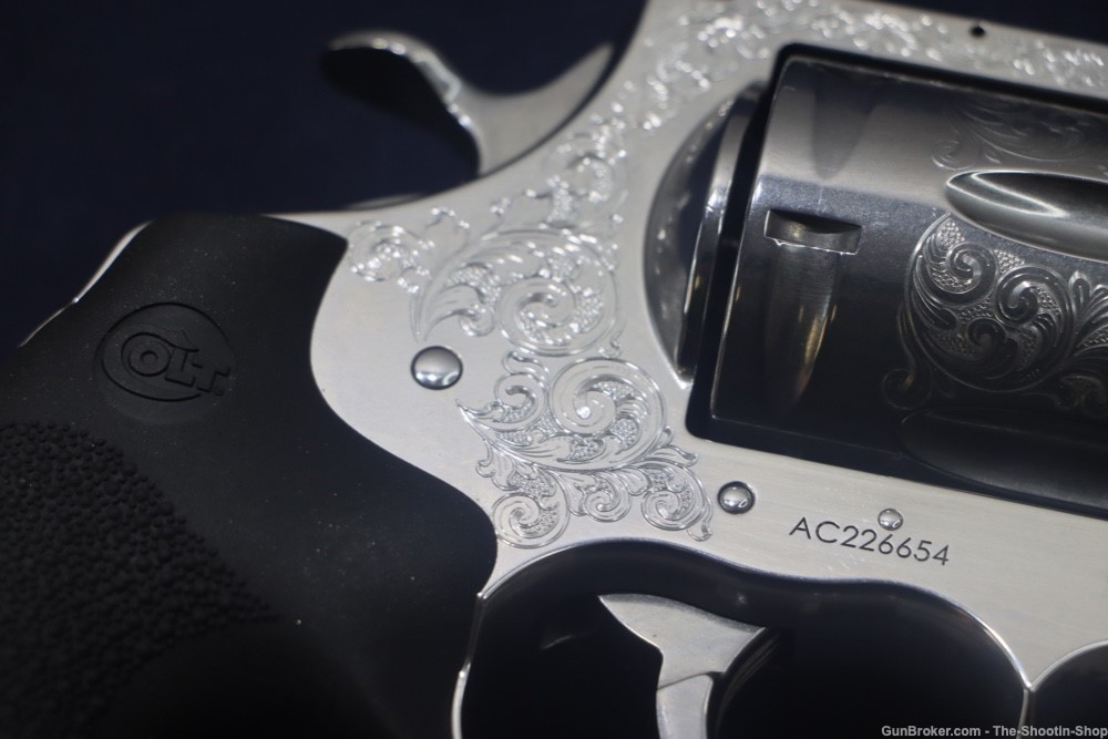 Colt Model ANACONDA Revolver STAINLESS SCROLL ENGRAVED 6" 44 MAGNUM 44MAG-img-20