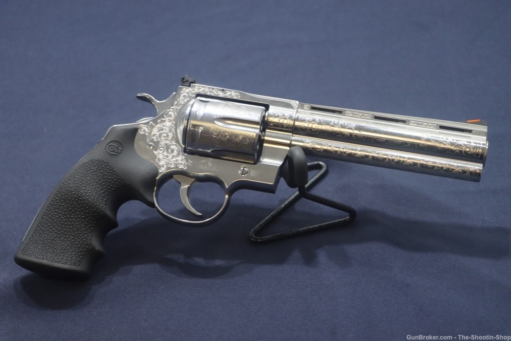 Colt Model ANACONDA Revolver STAINLESS SCROLL ENGRAVED 6" 44 MAGNUM 44MAG-img-14